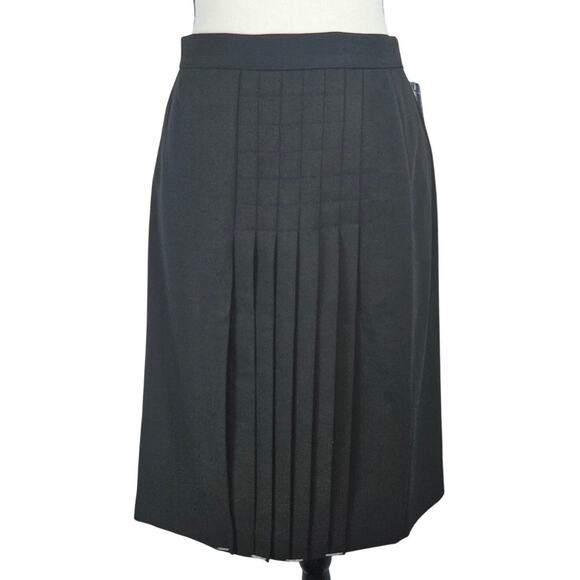 Grace Elements Dresses & Skirts - Grace Elements Womens Midi Pleated Black Skirt Sz 4 NWT Office Professional